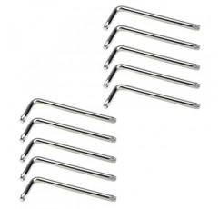 십자 드라이버 헤드, T25 렌치 세트, 교체를위한 좋은 수리 도구가있는 10 Pcs L 자형 육각 키 렌치