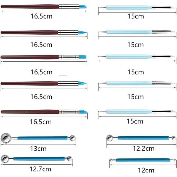 Vasemele 모델링 도구 세트 14 조각 점토 점토 도구에 대한 모델링 도구 도자기 도구 조각 도구 점토 도자기 조각 미술 용품에 대한 점토 모델링 키트
