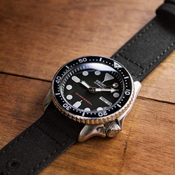 Archer 시계 스트랩 - 캔버스 퀵 릴리스 교체용 시계 밴드 | 다양한 색상, 18mm, 20mm, 22mm