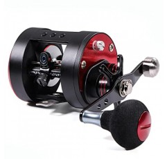 Sougayilang 라운드 베이트캐스팅 릴(스타 드래그 강화 흑연 본체 포함), 메기와 연어용 베이트캐스터 릴, 해안 기존 릴