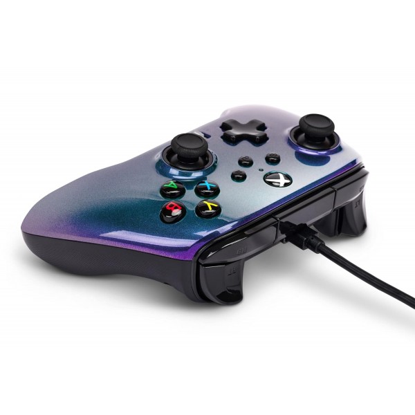 Xbox 시리즈 X|S용 PowerA 고급 유선 컨트롤러 - Aurora Borealis(Amazon 독점)
