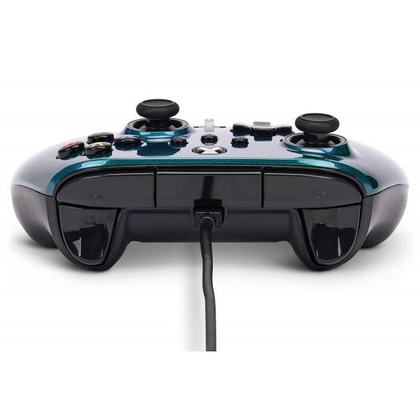 Xbox 시리즈 X|S용 PowerA 고급 유선 컨트롤러 - Aurora Borealis(Amazon 독점)