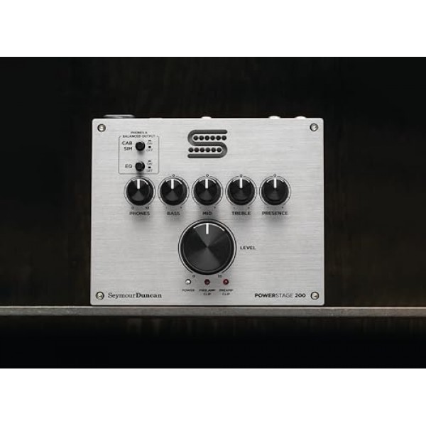 Seymour Duncan PowerStage 200 페달 보드 앰프 - 컴팩트 기타 앰프, 스튜디오 또는 라이브 공연 녹음에 적합