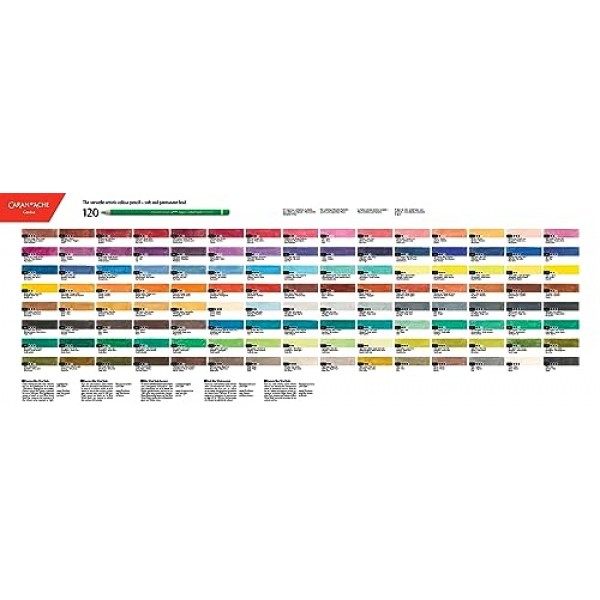 크리에이티브 아트 재료 Caran d'Ache Pablo 연필 40개 세트(666.340)
