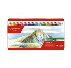 크리에이티브 아트 재료 Caran d'Ache Pablo 연필 40개 세트(666.340)