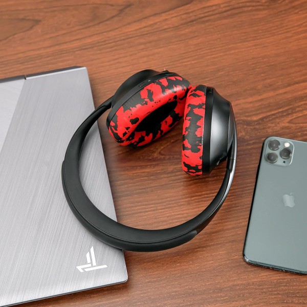 WC Wicked Cushions Bose 700 소음 제거 헤드폰(NC700)용 교체용 이어 패드 업그레이드 - 더 부드러운 PU 가죽, 고급스러운 메모리 폼, 추가된 두께, 추가 내구성 | 레드 카모