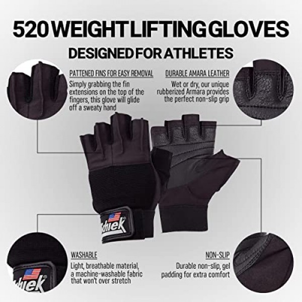 Schiek 스포츠 모델 520 여성용 장갑 - 역도 장갑