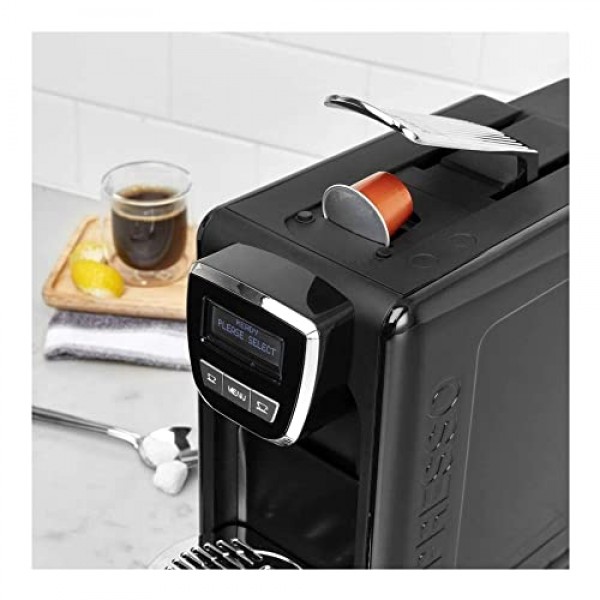 Cuisinart EM-15 디파인드 에스프레소 머신, 13.5(L) x 5.75(W) x 9.5(H), 블랙