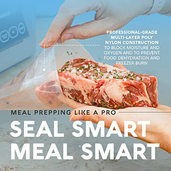 Avid Armor – 챔버 머신 파우치, 사전 절단된 챔버 진공 실러 백, 고강도 실 파우치, BPA 프리 챔버 실러, 진공 챔버 파우치(250, 11x10)