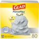 Glad ForceFlex 키가 큰 주방용 조임끈 쓰레기 봉투, 13갤런, OdorShield, 80Ct