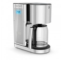 러셀 홉스 글래스 시리즈 8컵 커피메이커, 실버 및 스테인리스 스틸, CM8100GYR