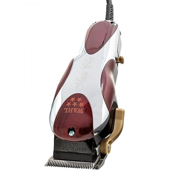 Wahl 프로페셔널 5성 매직 ​​클립 #845 – 이발사와 스타일리스트에게 적합 – 제로 오버랩 조정 가능 블레이드가 있는 정밀 페이드 클리퍼, V9000 쿨 러닝 모터, 가변 