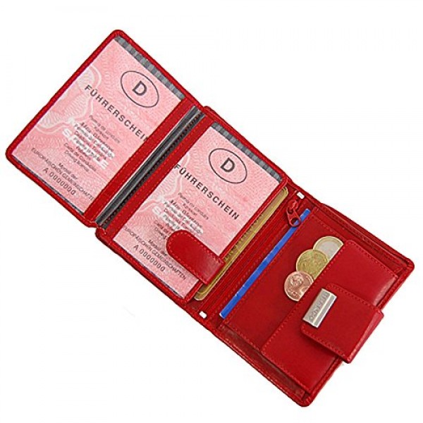 GoBago Branco 여성용 가죽 지갑 지갑 지갑 여성용 지갑 조합 지갑, 블루, 지갑