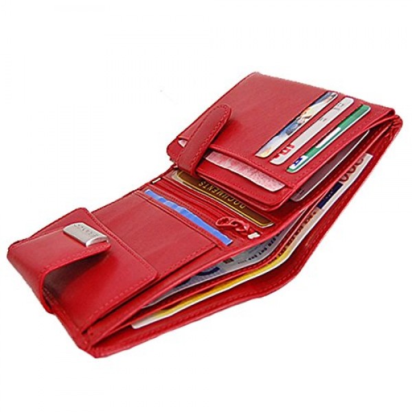 GoBago Branco 여성용 가죽 지갑 지갑 지갑 여성용 지갑 조합 지갑, 블루, 지갑