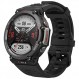 Amazfit T-Rex 2 견고한 스마트 시계, 군용 인증, GPS, 24일 배터리 수명, 심박수, VO2, SPO2 모니터링, 페이서, 고도, 10 ATM 방수, 수면 모니터링(검은색)