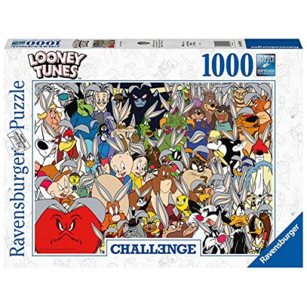 Ravensburger Looney Tunes Challenge 성인을 위한 1000피스 직소 퍼즐 - 16926 - 모든 조각은 독특하며 소프트클릭 기술로 조각이 완벽하게 맞춰집니다.