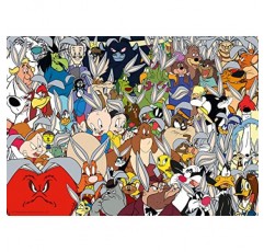 Ravensburger Looney Tunes Challenge 성인을 위한 1000피스 직소 퍼즐 - 16926 - 모든 조각은 독특하며 소프트클릭 기술로 조각이 완벽하게 맞춰집니다.