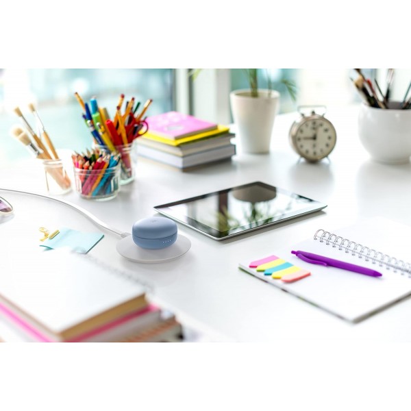 Motorola Lifestyle VerveBuds 250 - 블루투스 인이어 진정한 무선 헤드폰 - 휴대용, 무선 충전 케이스 - 18시간 - IPX5 방수 - 터치 컨트롤 - Alexa,Siri,Google과 호환 - 블루