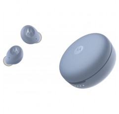Motorola Lifestyle VerveBuds 250 - 블루투스 인이어 진정한 무선 헤드폰 - 휴대용, 무선 충전 케이스 - 18시간 - IPX5 방수 - 터치 컨트롤 - Alexa,Siri,Google과 호환 - 블루