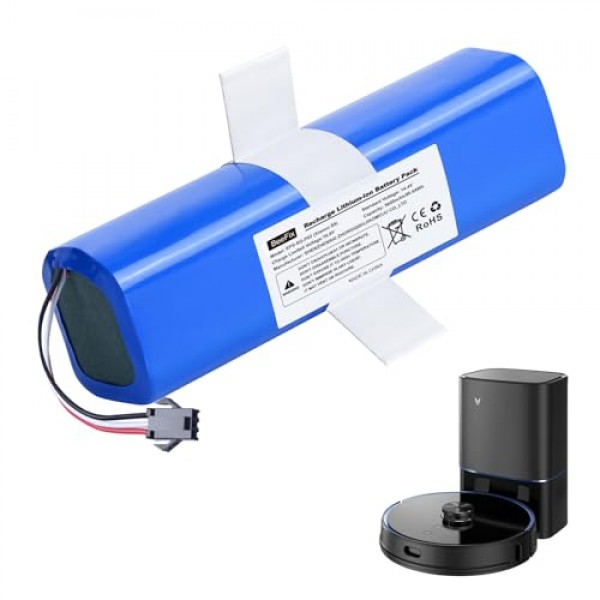 Xiaomi Viomi S9 로봇 진공 청소기용 교체용 배터리, 14.4V 리튬 이온 5600mAh