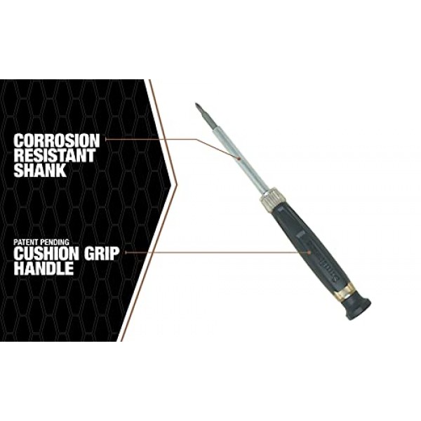 Southwire SD4N1P 4-in-1 정밀 드라이버(십자형 및 슬롯형 비트 포함)