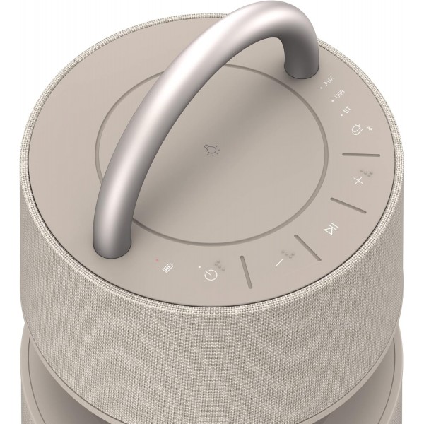 LG전자 XBOOM 360 DRP4BE, 휴대용 블루투스 스피커(120와트, 360°음향, 조명), 베이지[2021년형]