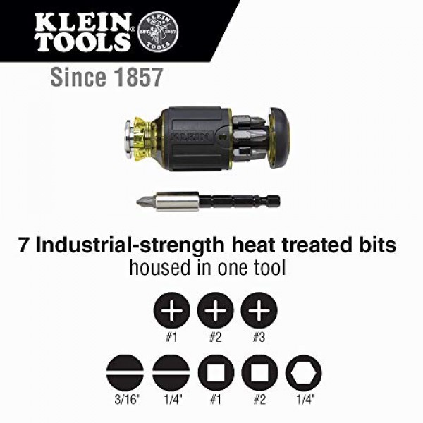 Klein Tools 32308 8-in-1 자석 드라이버 및 32561 6-in-1 스터비 드라이버/너트 드라이버 번들