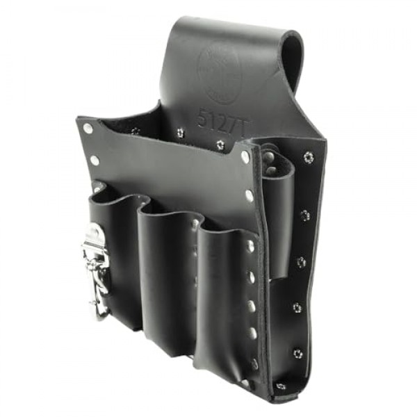 Klein Tools 5127T 도구 파우치, 6개 포켓, 터널 루프