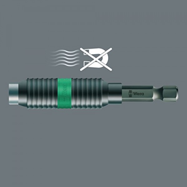 Wera - 5073420001 육각형 897/4 R SB BiTorsion Rapidaptor, 범용 비트 홀더 1/4