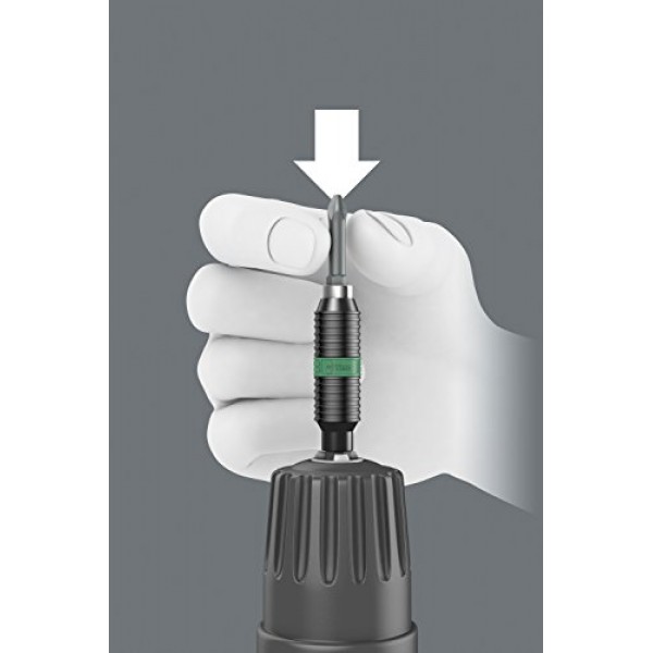 Wera - 5073420001 육각형 897/4 R SB BiTorsion Rapidaptor, 범용 비트 홀더 1/4