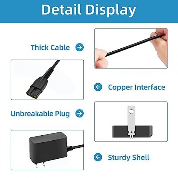 Babyliss Pro 트리머 FX870/FX825/FX820/FX788/FX787/FX726, FXSSM 마사지기, LoPROFX, Barberology GOLDFX, SILVERFX용 충전기