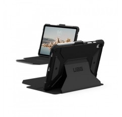 삼성 갤럭시 탭 S9 FE 케이스 메트로폴리스 SE 블랙용으로 설계된 UAG, 킥스탠드 자동 깨우기/슬립 S 펜 홀더 포함 URBAN ARMOR GEAR의 견고한 군용 방적 보호 커버