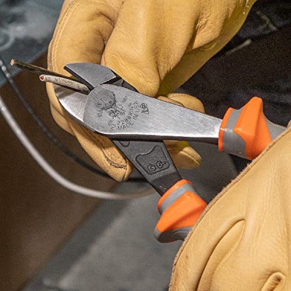 Klein Tools 9416R 1000V 절연 플라이어 및 와이어 스트리퍼 도구 키트, 미국산, 사이드 커터, 대각선 커터 및 와이어 스트리퍼, 3피스