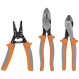 Klein Tools 9416R 1000V 절연 플라이어 및 와이어 스트리퍼 도구 키트, 미국산, 사이드 커터, 대각선 커터 및 와이어 스트리퍼, 3피스