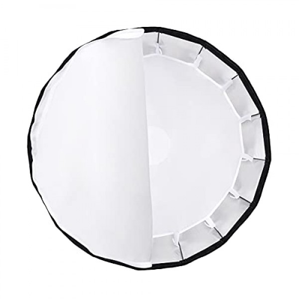 Godox 퀵 릴리스 파라볼릭 소프트박스 QR-P120 47.2인치/120cm Godox SL-60W VL150 VL300 UL150 SL150WII SZ150R용 허니컴 그리드 및 보웬스 마운트 포함