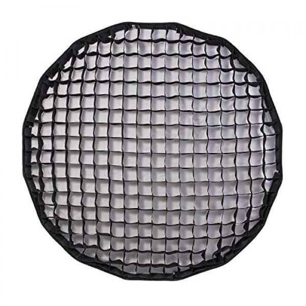 Godox 퀵 릴리스 파라볼릭 소프트박스 QR-P120 47.2인치/120cm Godox SL-60W VL150 VL300 UL150 SL150WII SZ150R용 허니컴 그리드 및 보웬스 마운트 포함