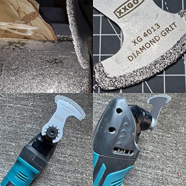 그라우트 제거를위한 20 Pcs Multitool 다이아몬드 블레이드 진동 도구 벽돌 타일 콘크리트 제거 블레이드 XG8020S