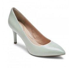 Rockport 여성용 토탈 모션 75mm 포인티드 토 펌프, 제이드 가죽, 5