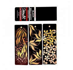 MESSKETEERS - 300GSM 딥 블랙 북마크 스케치패드, 전문 아티스트를 위한 아크릴 및 혼합 매체에 적합(2개 팩)