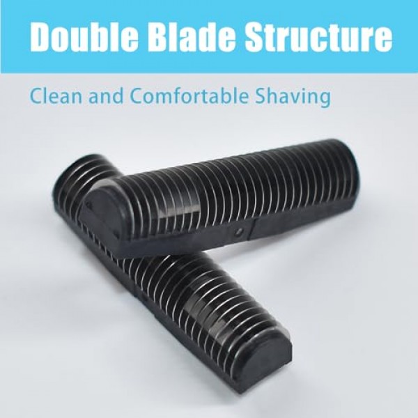 BaBylissPRO Barberology 전기 면도기용 교체 포일 및 커터 2개, BaBylissPRO FXFS2 면도기와 호환되는 이중 포일 면도기 교체 헤드(골드)