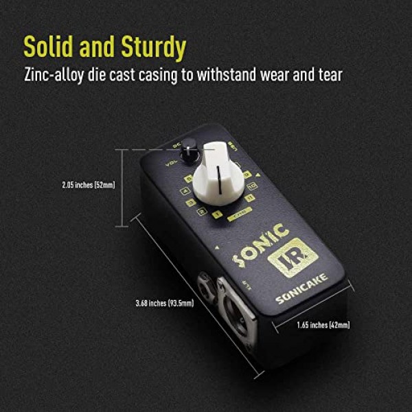 SONICAKE IR 페달 스피커 캐비닛 시뮬레이터 임펄스 응답 로더 기타 베이스 효과 페달