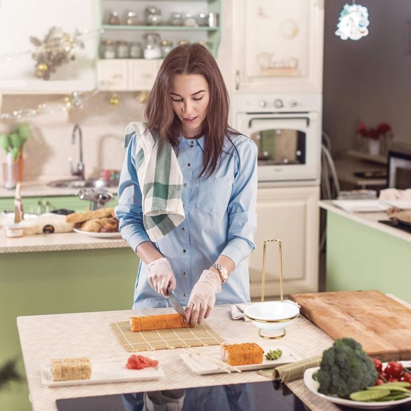Cabilock 주방 팬 홀더 스탠드 스푼 레스트 세라믹 그릇 직립기구 홀더 Stovetop Kitchen Countertop Organization 수직 디자인 18X11cm 용 황금