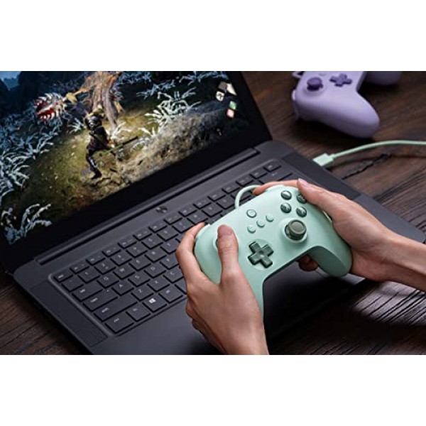 Windows PC, Android, Steam Deck 및 Raspberry Pi(필드 그린)용 8Bitdo Ultimate C 유선 컨트롤러