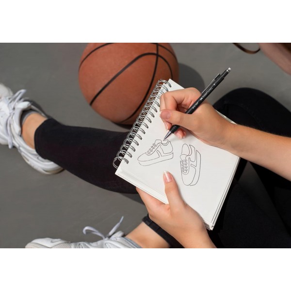 파버카스텔 205023 - 샤프 펜슬 세트 GRIP 1345 검정, 3개, 경도 B, 심 두께 0.5mm, 통합 지우개 포함