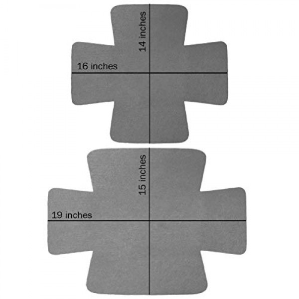 6팩 - Evelots 오븐용 접시 팬/접시 스크래치 방지 장치 - 대형 사이즈 - 두꺼운 펠트
