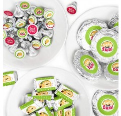 Big Dot of Happiness Taco 'Bout Fun - 미니 캔디 바 포장지, 둥근 캔디 스티커 및 원형 스티커 - 멕시코 축제 사탕 호의 스티커 키트 - 304개