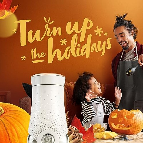 Glade 플러그인 공기 청정제, 가정 및 욕실용 향 및 에센셜 오일 리필, 가을 양념 사과, 1.34 Fl Oz, 2개