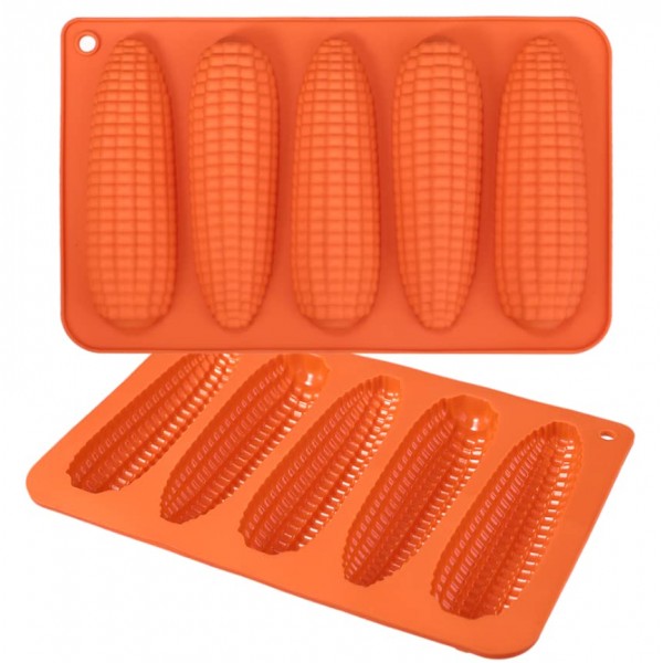 Webake 옥수수 스틱 빵 팬 2개 세트, 콘브레드 남부 옥수수 스틱 굽기용 실리콘 옥수수 속 빵 금형