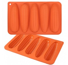 Webake 옥수수 스틱 빵 팬 2개 세트, 콘브레드 남부 옥수수 스틱 굽기용 실리콘 옥수수 속 빵 금형