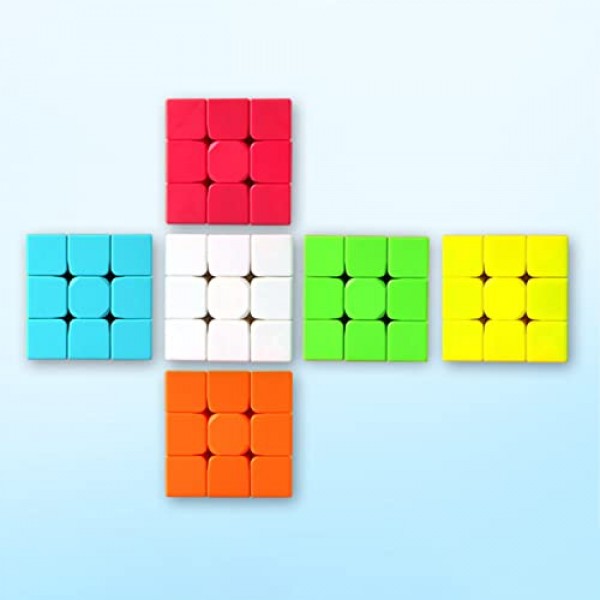 스피드 큐브 3x3, 클래식 매직 큐브 퍼즐 장난감 크기 56mm, QIYI Warrior S 스피드 큐브, 쉽게 돌리고 부드럽게 플레이 내구성이 뛰어난 퍼즐 큐브 장난감, 매직 스퀘어 큐브